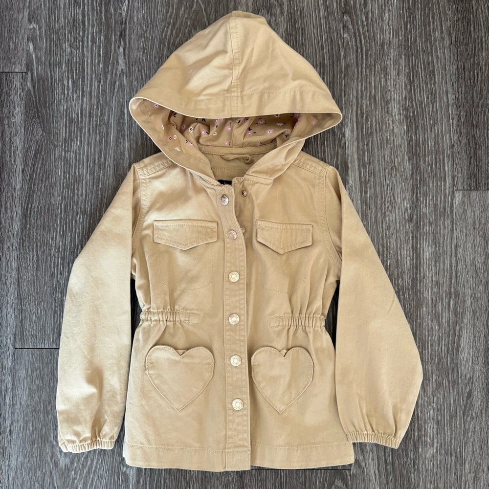 Girls Spring Hooded Jacket Size 4